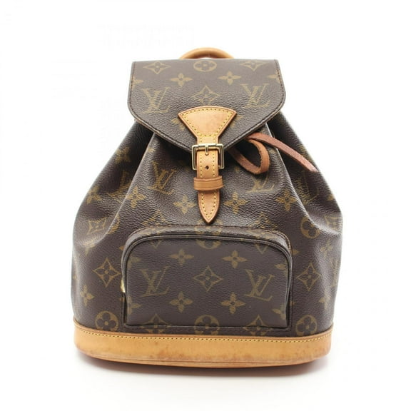 Pre-Owned Louis Vuitton Mini Montsouris Rucksack Backpack Bag Coated Canvas Leather... (Fair)