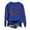 Blue, variant on TIANZEN Full Sleeve Crewneck Sweatshirts For Women Long Sleeve Football Graphic Printed Hoodless Pullover Sweatshirts Top Blouse Jacket Women
