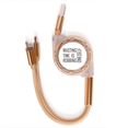 thumbnail image 1 of Lema de perder tiempo es robar a uno mismo Cable de carga telescópico múltiples USB tres en uno, 1 of 3