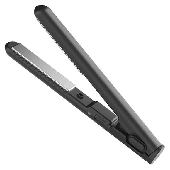 Dual-Use Hair Straightener Curler Anti-Scald Flat Iron Heating Curler for Long Short Hair