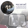 thumbnail image 4 of Anti-kick Mat PE Funda de asiento trasero transparente fácil de limpiar para automóvil (borde negro) Sywqhk Accesorios para autos y motos, 4 of 8