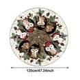 thumbnail image 2 of Hearth & Gear Skirt Skirt Collar Mat Home Rural Winter Holiday Party Blanket. Soft Living Room Rug Throw Blankets for Men Knit Blanket with Pom Poms Throw Blanket Fuzzy Heavy Couch Blanket Throw, 2 of 4
