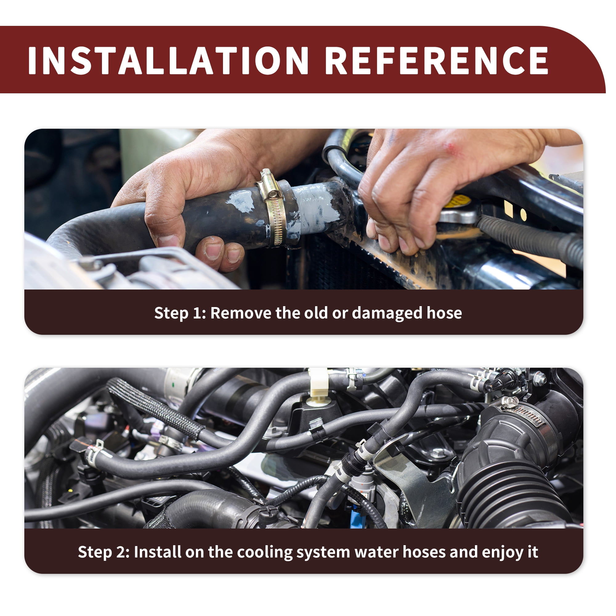 Unique Bargains Cooling System Hose Assembly for Ford Focus 2004-2020 and C-Max 2007-2010