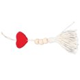 thumbnail image 3 of 5Pcs Heart Tassel Handmade Handicraft,Keychain,Diy,Accessories for Home Decor Bookmark Backpack Car Wall Decoration (2 Colors)[Red], 3 of 5