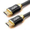 thumbnail image 1 of 4K HDMI Cable 2M - Professional HDMI 2.0 Cable in Braided Nylon Ultra HD 2160p 4K 3D Full HD, 1 of 5
