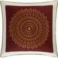 thumbnail image 5 of Nanshing Dante Circle Medallion 10-Piece Comforter Set, King, Burgundy, 5 of 9
