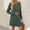 Army Green, variant on ClodeEU Womens Long Sleeve Round Neck Lace Sweater Dresses ,Casual Fall Work Mini Dress Wine,Womens Plus S
