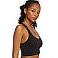 thumbnail image 3 of Women's Maidenform DM2304 Pure Comfort Feel Good Seamless Crop Tank Bra (Black S), 3 of 4