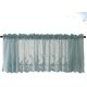 thumbnail image 2 of Cortina corta de encaje decorativo, media cortina, tratamiento de media ventana para cocina, balcón, hogar, 74*61, 2 of 5