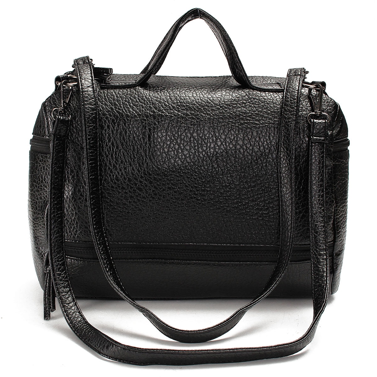 Women Lady Leather Handbag Motorcycle Bag Messenger Crossbody Tote