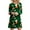 Green A, variant on IROINNID Christmas Dresses for Women Casual Xmas Print Long Sleeve Loose Fit Flare Christmas Party Dress,Blue