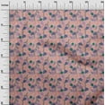 thumbnail image 3 of oneOone Viscose Chiffon Dusty Pink Fabric Tropical Leaf Dress Material Fabric Print Fabric By The Yard 42 Inch Wide, 3 of 5