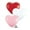 Multicolor, variant on Qualatex 11" Ruby Red Heart Latex Balloons (100ct)