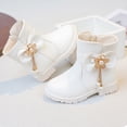 thumbnail image 7 of YMUQEIGH Kids Boots Girls Boys Shoes Side Zipper Cute Ankle Boot(Toddler/Little Kid), 7 of 7