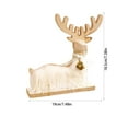 thumbnail image 3 of Wooden Reindeer Figurines for Christmas Decor Gold Tabletop Reindeer Statues Small Decorative Deer Figurines for Indoor Christmas Tabletop Mantle Decorations, 3 of 6
