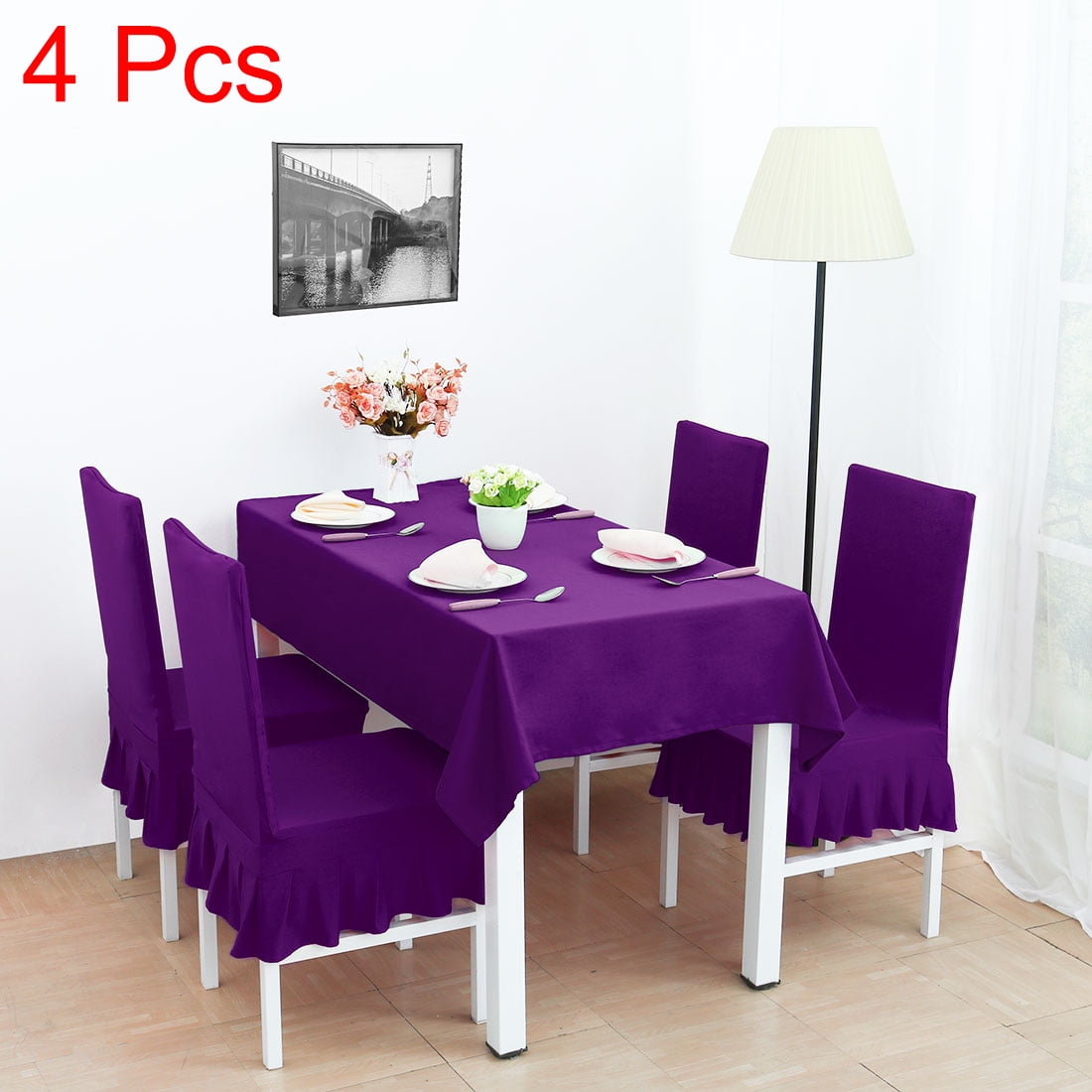 Spandex Decorative Seat Slipcover Dining Chair Cover ...