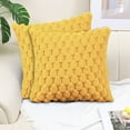 1 Soft Plush Short Wool Velvet Decorative Throw Pillow Covers 18x18