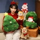 thumbnail image 4 of Adornos navideños, adornos para árboles de Navidad, regalos navideños, almohada para árbol de Navidad con cremallera simulada, adorno navideño para sofá, serie Feliz Navidad, árboles de algodón., 4 of 7