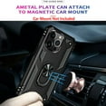 thumbnail image 4 of For iPhone 14 Plus Pro Max Case Shockproof iPhone Cover with Built-in 360° Rotate Ring Holder, Black, 4 of 6
