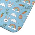 thumbnail image 3 of Easter and Rainbows Blue Pattern Dish Drying Mat 1 Pack, Ultra Absorbent Microfiber 18"x24", Anti-Slip Drain Mat for Kitchen, 3 of 4