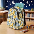 thumbnail image 4 of Xixirimido Vintage Lemon Floral Print 17" Kids Backpack for Boys & Girls Large School Bags with Multi Pockets Elementary Middle High School Student Bookbag, 4 of 8