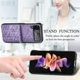 thumbnail image 5 of TECH CIRCLE Case for Samsung Galaxy Z Flip 4 Stylish Leather Pattern Anti-Scratch Non-Slip Support Wireless Charging Shockproof Case For Samsung Galaxy Z Flip 4,Purple, 5 of 8
