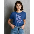 thumbnail image 2 of Retro Slogan Print Smile Face T-Shirt Women -Image by Shutterstock, Female Small, 2 of 4