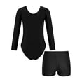 thumbnail image 2 of Zaldita Girls Sparkle Flame Gymnastics Leotard Ballet Dance Unitard with Sports Shorts Tumbling Purple 14, 2 of 7