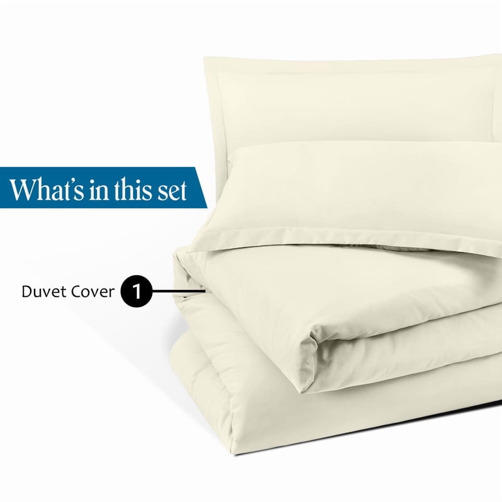 1100 TC 100% Egyptian Cotton Duvet Cover Zipper Closur Ultra Soft Durable and Fade Resistant Color Beige Solid size Twin/Twin Xl