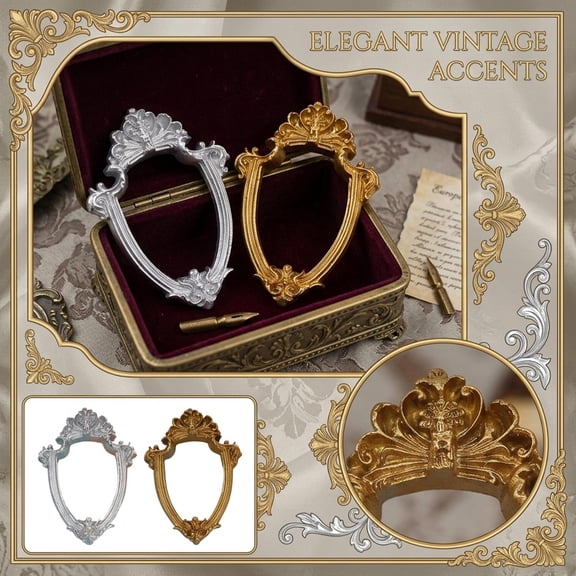 Vintage Photo Frame Small Size Ornament Decorative Frame, Retro Style Wooden Picture Frame for Home Office Desk Display, 4x6 Inch Wall Mountable or Tabletop Use