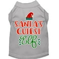thumbnail image 4 of Christmas Pet Dog  Cat Shirt Screen Printed, "Santa's Cutest Elf", 4 of 11