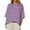 #08 Purple 【One to Wear, One to Wash, One to Spare.】, variant on Women's Casual Long Sleeve Round Neck Top Shirts Blouses Solid Color Loose Fit Soft Basic Tee for Business Office Work Vacation Travel Daily Wear Fashion Essential Gift for Women