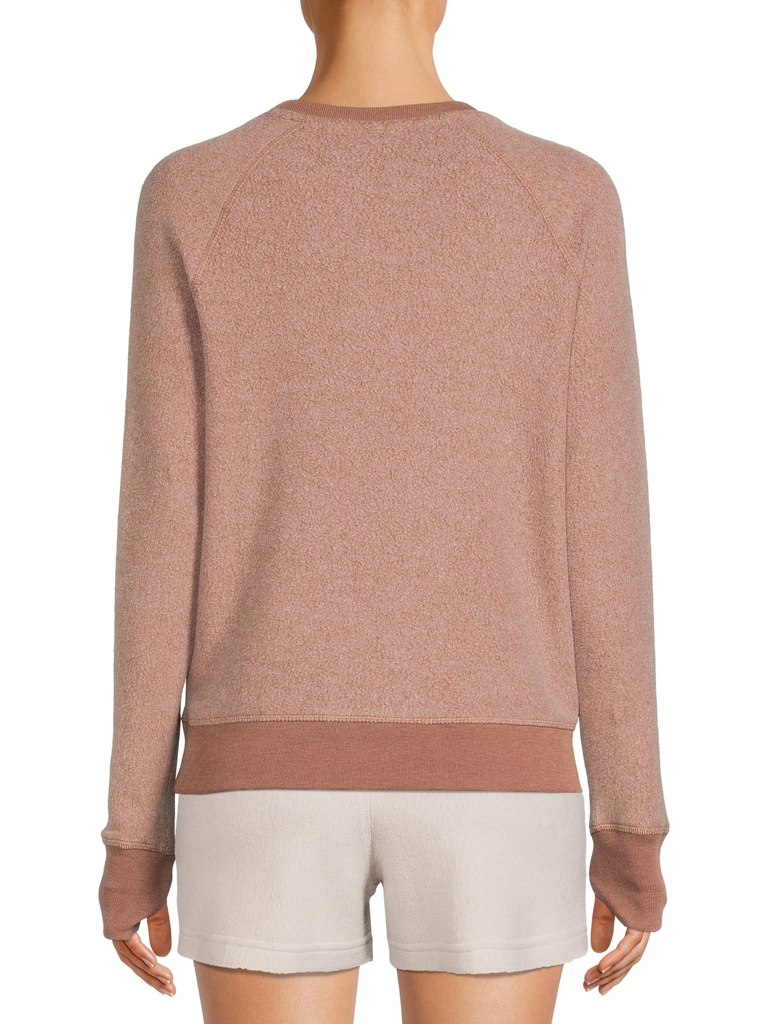 Avia Women's Fleece Pullover Top with Long Sleeves