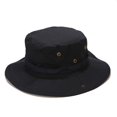 thumbnail image 1 of Sombrero de cubo de ala ancha, protección UV, correa ajustable, gorra de pescador para viajes al aire libre, 1 of 1