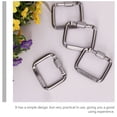 thumbnail image 4 of MasteelfCA 6pcs Outdoor Buckles Square Shaped Carabiners Camping Aluminium Keychains, 4 of 9