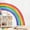 Classic Color, variant on Large Rainbow Wall Decals, Mural Watercolor Half Rainbow Wall Stickers Peel and Stick Vinyl Wall Art Decor for Girls Bedroom Kids Nursery Living Room Playroom Toddler(55x63")