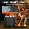 thumbnail image 6 of Outdoor Smokeless Fire Pit Stove Bonfire, 15.8 Inch Dia Stainless Steel Wood Burning Firepit for Camping, Backyard, and Patio Use, 6 of 10