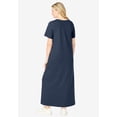 thumbnail image 2 of Woman Within Plus Size Perfect Short-Sleeve Scoopneck Maxi Tee Dress, 2 of 6