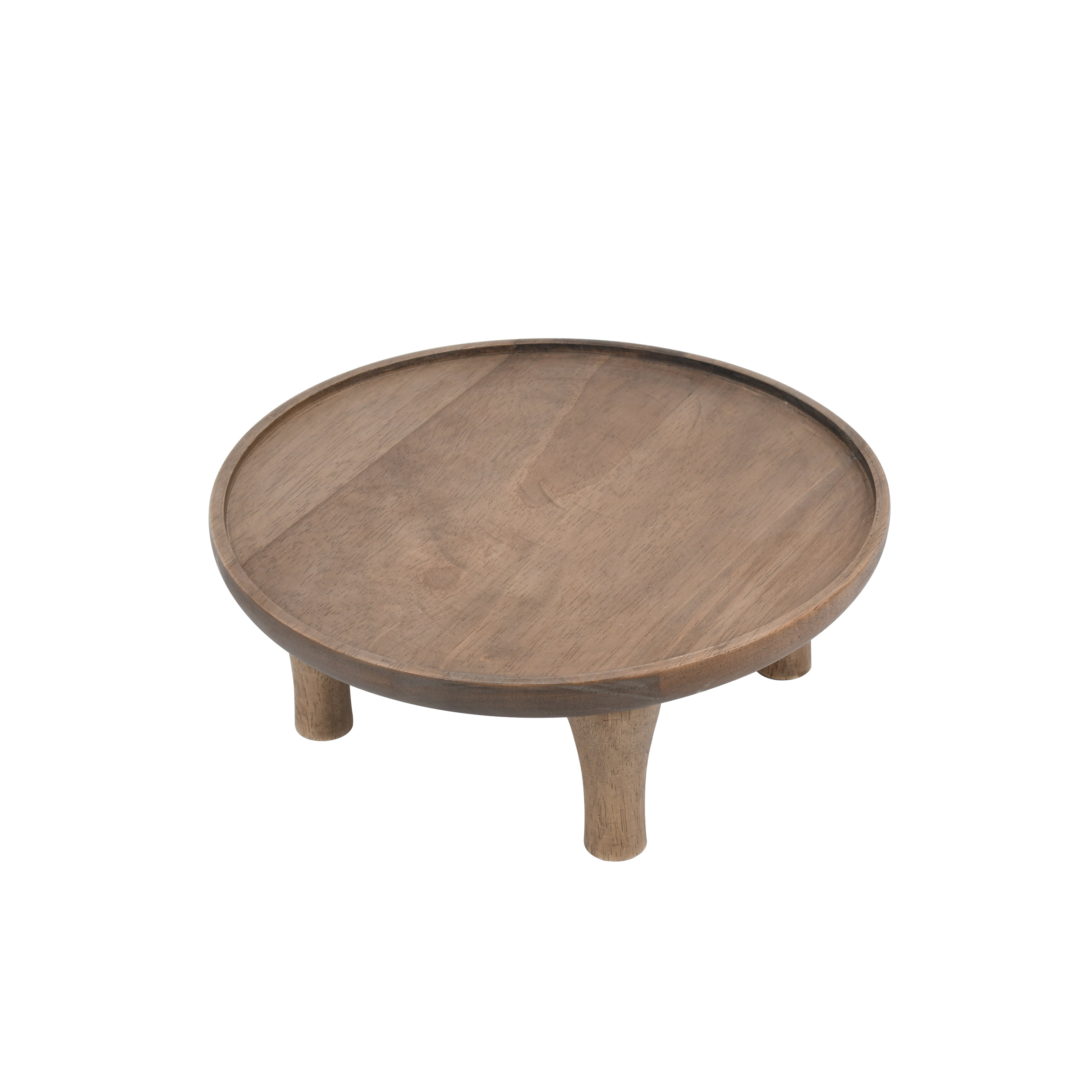 Better Homes and Gardens Archie Brown Wood Round Plant Stand