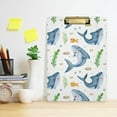 thumbnail image 6 of Coolnut Shark Clipboard, Acrylic Standard A4 Letter Size Clip Board with Low Profile Clip for Office, Classroom, Doctor, Nurse and Teacher, 12.5"x9", 6 of 7