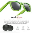 thumbnail image 2 of Translucent Frame Colorful Neon 80s Sunglasses for Men Women Reflective Mirrored Sun Glasses, 2 of 6