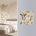 thumbnail image 5 of Dailycode Light Switch Plate Covers 3 Gang Wall Plate Plastics Outlet Covers for Kitchen Home Office Decor Highland Cattle with Garland, 5 of 8