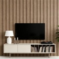 thumbnail image 4 of Peel and Stick PVC Slat Wall Panel 118"x15.75" Self-Adhesive Faux Wood Grain Wallpaper Panel 3D Printed Wall Panels for Walls & Ceilings, 4 of 7