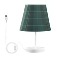 thumbnail image 2 of Grid Stripe LED Desk Lamp Table Lamp USB Bedside Nightstand Small Lamp for Bedroom Living Room Kids Room, 2 of 8