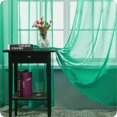 thumbnail image 6 of Deconovo Rod Pocket Ombre Voile Curtains for Living Room, Green, 52W x 63L Inch, Semi Sheer Window Panels, Set of 2, 6 of 6