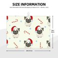 thumbnail image 2 of Fotbe Christmas Pug Dog Alfombrilla de Secado para Cocina con Estampado, 18x24 Pulgadas, 2 of 7