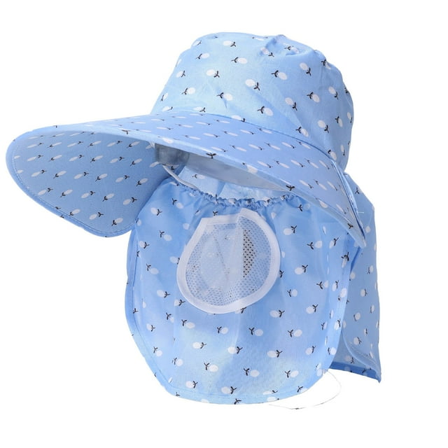 Sombrero para mujer con ala ancha para exteriores, protección solar, para ciclismo, cuello, transpirable, para el trabajo