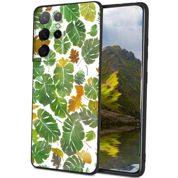 Compatible with Samsung Galaxy S23 Ultra Phone Case, Leaves-11 Case Men Women, Flexible Silicone Shockproof Case for Samsung Galaxy S23 Ultra