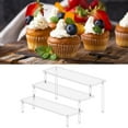 thumbnail image 2 of Acrylic Display Risers,Display Stand, 2/3 Tier Perfume Organizer, Clear Display, 2 of 7