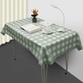 thumbnail image 1 of Rectangle Plaid Tablecloth Multipurpose Waterproof Oil-proof Table Cover for Party Wedding Banquet New - Light Green, 1 of 7